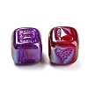 Plating Iridescent Acrylic Beads MACR-K353-12-2
