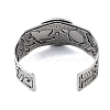 Constellation Alloy Open Cuff Bangles for Women Men BJEW-C064-01AS-05-3