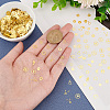 Olycraft 300~400Pcs 10 Style Brass Cabochons MRMJ-OC0003-83-3