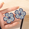 Flower Alloy Enamel Stud Earrings FS-WGEB1E1-01-2