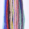 Spray Painted Non-magnetic Synthetic Hematite Beads Strands G-T124-34B-2