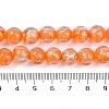 Handmade Gold Foil Lampwork Beads Strands LAMP-Q002-01F-4