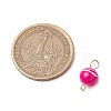Spray Painted Drawbench Acrylic Round Connector Charms PALLOY-JF03327-2