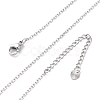 Brass Cable Chain Necklaces NJEW-D302-82P-5