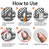 Stainless Steel DIY Nail Art Templates MRMJ-WH0092-017-4