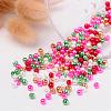 Christmas Mix Pearlized Glass Pearl Beads HY-X006-4mm-05-3