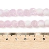 Frosted Crackle Glass Beads Strands GLAA-U001-6mm-M03-4