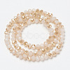Electroplate Glass Beads Strands EGLA-A034-J2mm-K07-2