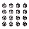 Platinum Plated Alloy Charms X-ENAM-S118-02S-P-2