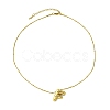 Ion Plating(IP) Initial Letter 304 Stainless Steel Pendant Necklace NJEW-R265-05G-F-2