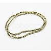 Round Non-magnetic Synthetic Hematite Beads Strands G-D617-4mm-27-3