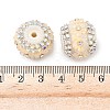 Bling Resin Rhinestone Flower Beads OACR-D310-01P-C-2