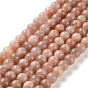 Natural Multi-Moonstone Beads Strands G-O030-6mm-10B-1