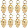 10Pcs Brass Pendant Rhinestones Settings KK-BBC0018-10-1