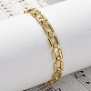 304 Stainless Steel Sqaure Link Chain Bracelets for Women BJEW-F488-21G-02-2