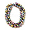 Electroplated Non-Magnetic Synthetic Hematite Beads Strands G-P518-05D-01-2