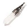 Natural Quartz Crystal Pointed Big Pendants G-P560-02R-01-2