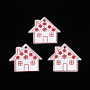 Christmas Spray Painted Wood Big Pendants WOOD-N005-104-2