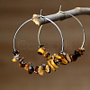 Alloy Hoop Earrings WGA158A-02-1