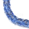 Gold Sand Lampwork Beads Strands LAMP-P069-02A-04-2