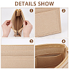 Wool Felt Purse Organizer Insert FIND-WH0126-38A-3