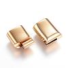Ion Plating(IP) 304 Stainless Steel Magnetic Clasps with Glue-in Ends STAS-D159-28G-2