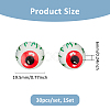 30Pcs Halloween Glass Cabochons GLAA-FH0001-81-2