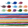 13 Pairs 13 Colors Polyester Cord Shoelace AJEW-TA0002-48-1