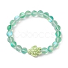8mm Round Dyed Synthetic Moonstone Beaded Stretch Bracelets BJEW-JB10308-06-1