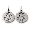 Non-Tarnish 304 Stainless Steel Charms LS-STAS-D050-07P-03-1