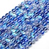 Synthetic Moonstone Beads Strands G-F143-6mm-06-1