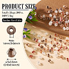2Bags 200Pcs Transparent Glass Beads GLAA-TA0003-44F-3