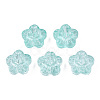 Transparent Spray Painted Glass Beads GLAA-N035-029-C01-2