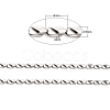 Tarnish Resistant 304 Stainless Steel Link Chains CHS-K002-25-2