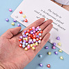 Transparent Heart Acrylic Beads TACR-S117-M-6