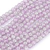 Crackle Glass Beads Strands X-CCG-Q002-8mm-02-2