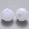 Acrylic Large Hole Beads OACR-R074-04F-2