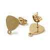 Ion Plating(IP) 304 Stainless Steel Stud Earring Findings STAS-I206-33G-2