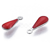 304 Stainless Steel Enamel Charms STAS-N092-178B-2