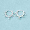 Brass Hoop Earring Findings KK-A172-31S-1
