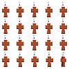 20Pcs Wood Dyed Pendants FIND-PH0010-67-1