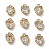 Heart Alloy Charms ZIRC-R007-043A-03-2