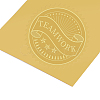 Plastic Self Adhesive Gold Foil Embossed Stickers DIY-WH0211-042-4