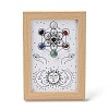 Sun & Moon Pattern Gemstone Chakra Picture Frame Stand DJEW-F021-06-1