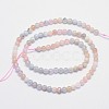 Natural Morganite Round Bead Strands G-I159-4mm-4