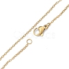304 Stainless Steel Cable Chains Necklace for Men Women NJEW-N050-A02-G12-2