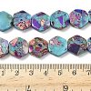 Dyed Synthetic Imperial Jasper Beads Strands G-D337-14mm-A01-5