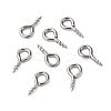 Non-Tarnish 304 Stainless Steel Screw Eye Pin Peg Bails X-STAS-K171-52P-8x4mm-5