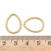 304 Stainless Steel Twisted Teardrop Linking Rings STAS-L300-007G-3