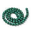 Natural Malachite Beads Strands G-O166-07A-6mm-2